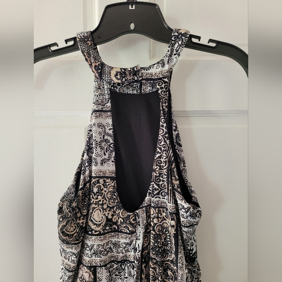 Juniors Three Pink Hearts Stretchy Halter Maxi Dress Multi color, Size S - Picture 5 of 10